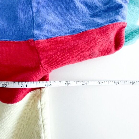 IZOD Lacoste Mens Polo Shirt Short Sleeve Colourblock Blue Red Green Size XL - Picture 5 of 6